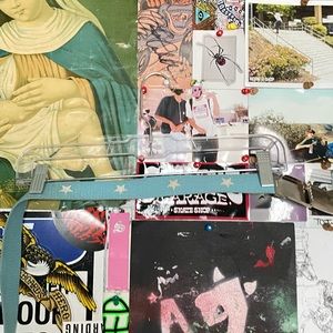 Y2K Retro Blue Belt with White Stars - Unisex